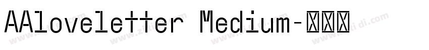 AAloveletter Medium字体转换
